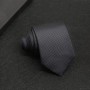 Dark grey textured silk tie