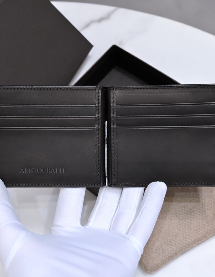 Genuine leather card and document wallet