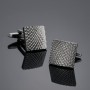 Engraved Graphite Square Cufflinks