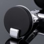Black Round Crystal Cufflinks