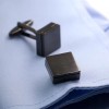Квадратни черни бутонели графит