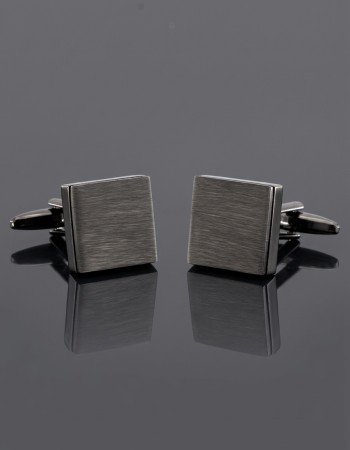 Square Black Graphite Cufflinks
