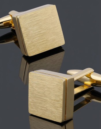 Square Gold Cufflinks