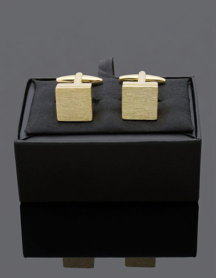 Square Gold Cufflinks