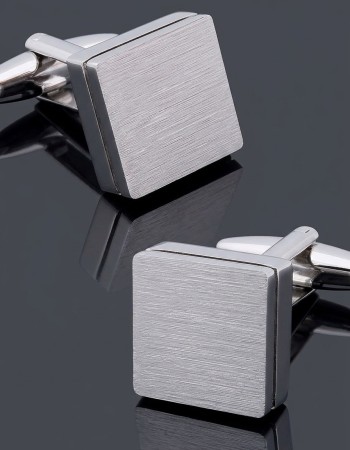 Square Silver Cufflinks