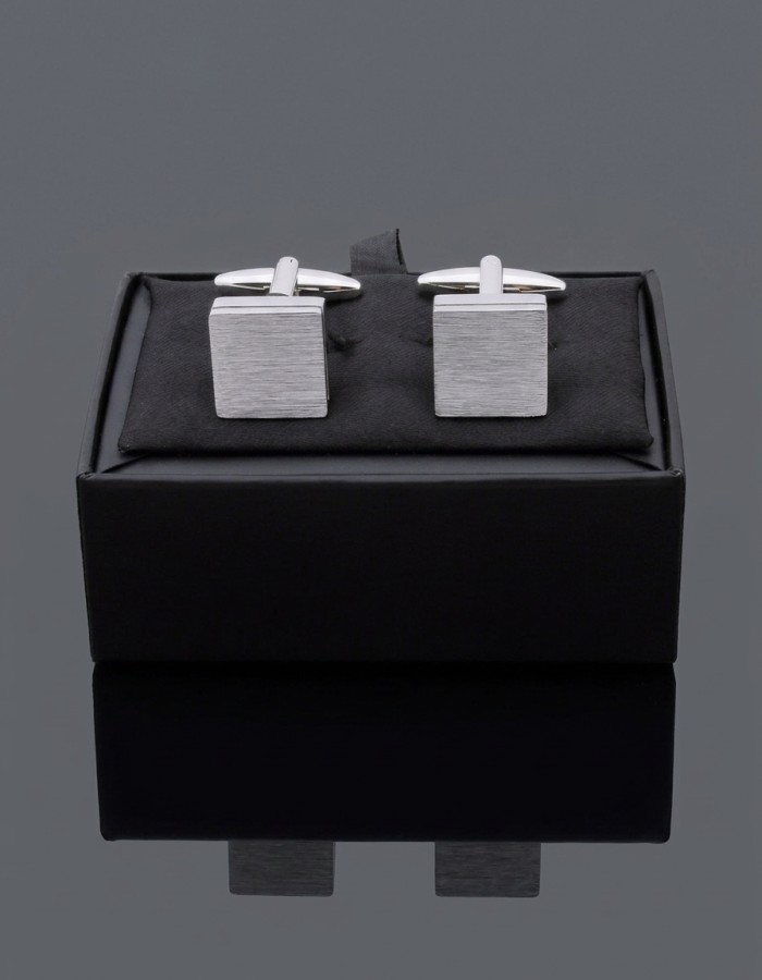 Square Silver Cufflinks