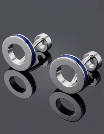 Round Metal Ring Cufflinks