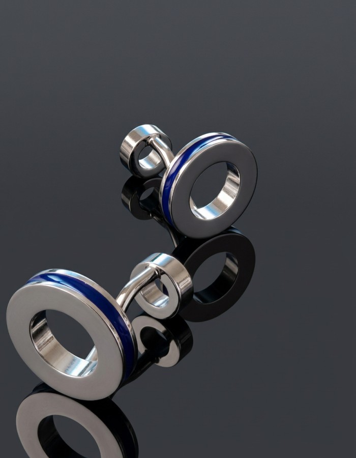 Round Metal Ring Cufflinks