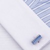 Rectangular Cufflinks with Blue Stone