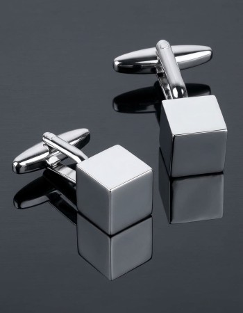 Metal Cube Cufflinks
