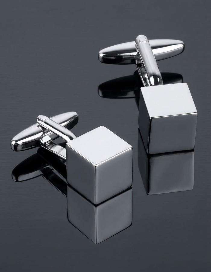 Metal Cube Cufflinks