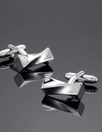 Rectangular Spiral Cufflinks