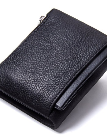 Мъжки кожен портфейл Bullet black