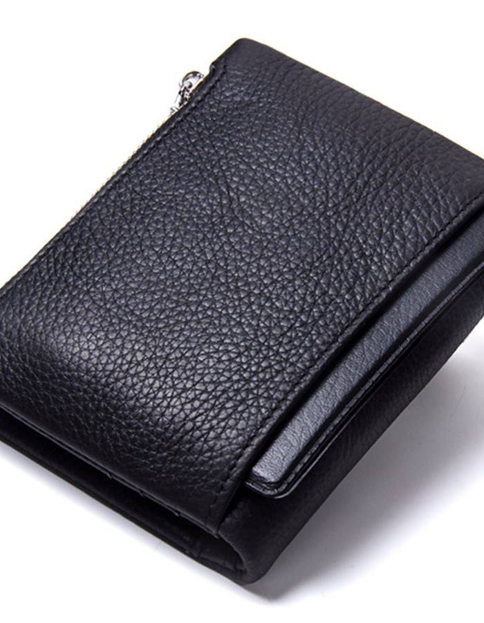 Мъжки кожен портфейл Bullet black