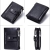 Мъжки кожен портфейл Bullet black