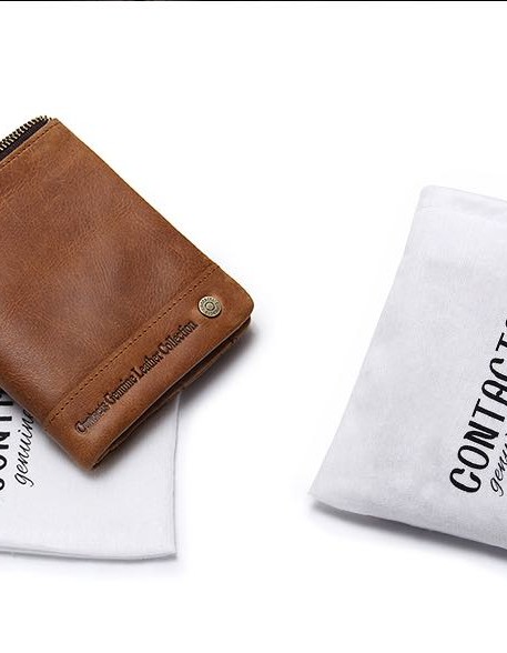 Мъжки кожен портфейл Guard RFID