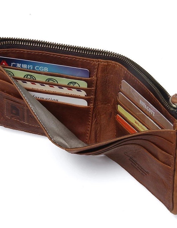 Мъжки кожен портфейл Patriot RFID blocking