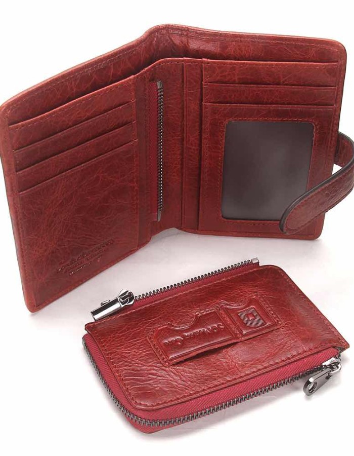 Мъжки кожен портфейл Taylor Red
