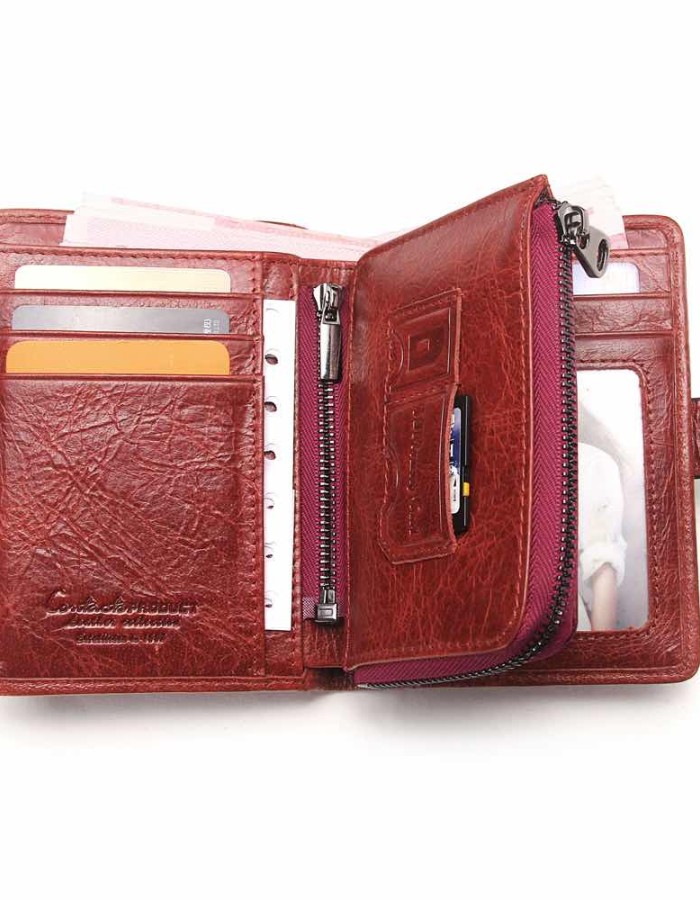 Мъжки кожен портфейл Taylor Red