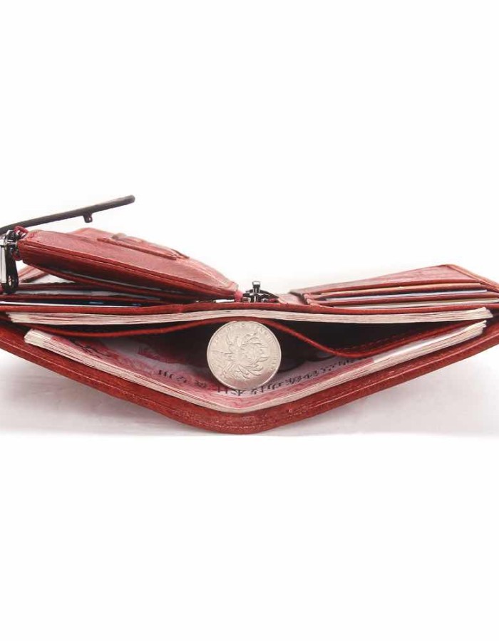Мъжки кожен портфейл Taylor Red